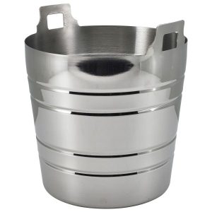 S/St.Wine Bucket With Integral Handles