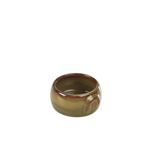 Terra Stoneware Rustic Brown Butter Pot 3oz/90ml QTY: 12