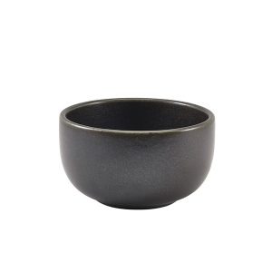 Terra Porcelain Black Round Bowl 12.5cm QTY:6