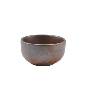 Terra Porcelain Rustic Copper Round Bowl 11.5cm QTY:6