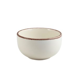 Terra Stoneware Sereno Brown Round Bowl 12.5cm QTY:6