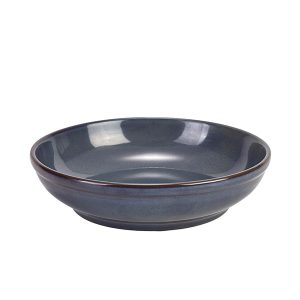 Terra Stoneware Rustic Blue Coupe Bowl 23cm QTY:6