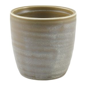 Terra Porcelain Matt Grey Chip Cup 30cl/10.5oz QTY:6