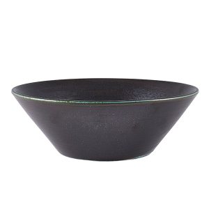 Terra Porcelain Black Conical Bowl 19.5cm QTY:6