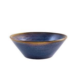 Terra Porcelain Aqua Blue Conical Bowl 14cm QTY:6