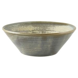 Terra Porcelain Matt Grey Conical Bowl 14cm QTY:6