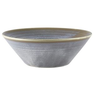 Terra Porcelain Matt Grey Conical Bowl 19.5cm QTY:6