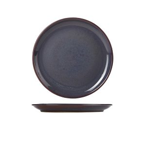 Terra Stoneware Rustic Blue Coupe Plate 19cm QTY:6