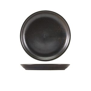 Terra Porcelain Black Coupe Plate 19cm QTY:6