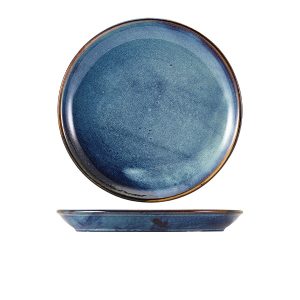 Terra Porcelain Aqua Blue Coupe Plate 27.5cm QTY:6
