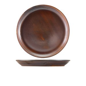 Terra Porcelain Rustic Copper Coupe Plate 27.5cm QTY:6