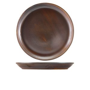 Terra Porcelain Rustic Copper Coupe Plate 30.5cm QTY:6