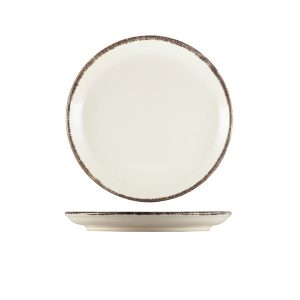 Terra Stoneware Sereno Grey Coupe Plate 19cm QTY:6