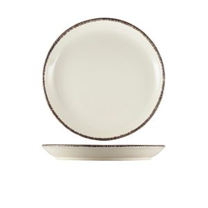 Terra Stoneware Sereno Grey Coupe Plate 24cm QTY:6