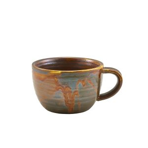 Terra Porcelain Rustic Copper Coffee Cup 28.5cl/10oz QTY:6