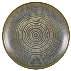 Terra Porcelain Matt Grey Deep Coupe Plate 25cm QTY:6