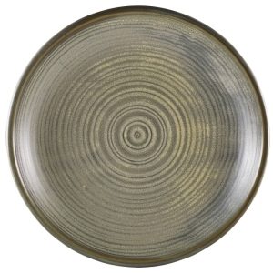 Terra Porcelain Matt Grey Deep Coupe Plate 28cm QTY:3