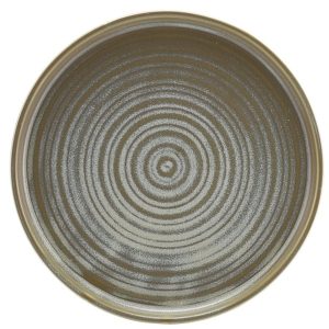 Terra Porcelain Matt Grey Low Presentation Plate 21cm QTY:6