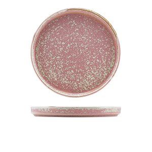 Terra Porcelain Rose Low Presentation Plate 25cm QTY:6