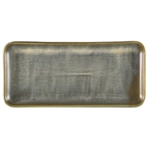 Terra Porcelain Matt Grey Narrow Rectangular Platter 27 x 12.5cm QTY:6