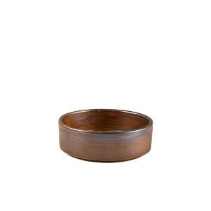 Terra Porcelain Rustic Copper Presentation Bowl 13cm QTY:6