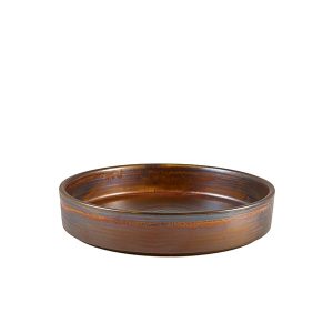 Terra Porcelain Rustic Copper Presentation Bowl 20.5cm QTY:6