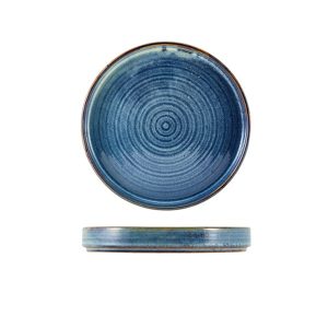 Terra Porcelain Aqua Blue Presentation Plate 18cm QTY:6