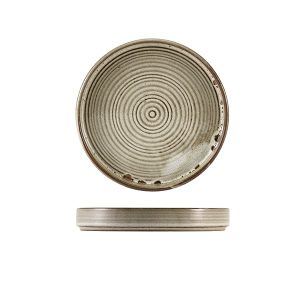 Terra Porcelain Grey Presentation Plate 18cm QTY:6
