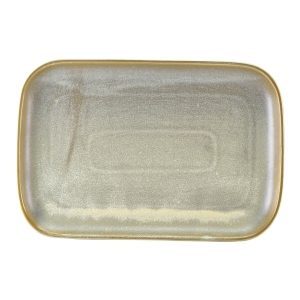 Terra Porcelain Matt Grey Rectangular Plate 34.5 x 23.5cm QTY:6