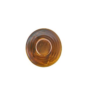 Terra Porcelain Rustic Copper Saucer 11.5cm QTY:6
