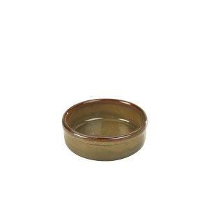 Terra Stoneware Rustic Brown Tapas Dish 10cm QTY: 6