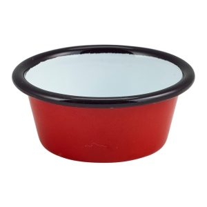 Enamel Ramekin Red 8cm Dia 90ml/3.2oz QTY: 1