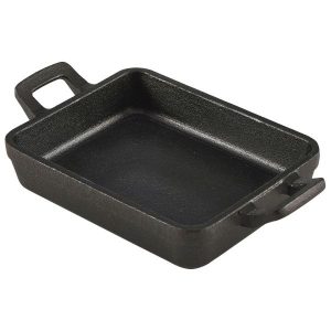 Mini Cast Iron Rectangular Dish 14x11x3cm QTY:6