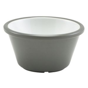 Two Tone Melamine Ramekin Grey And White 59ml/2oz QTY:24