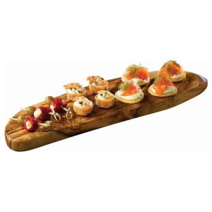 Olive Wood Rustic Platter 45 x 13cm+/- QTY: 1
