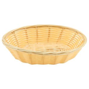 Oval Polywicker Basket 7″X5″X2″ QTY:12