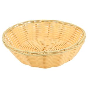 Round Polywicker Basket 7″Dia X 2″ Deep QTY:12