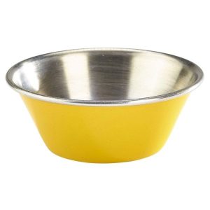 GenWare Yellow Stainless Steel Ramekin 43ml/1.5oz QTY:24