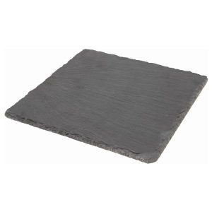 Genware Natural Edge Slate Platter 20 X 20cm QTY:6