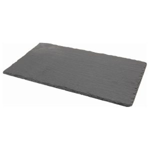 Genware Natural Edge Slate Platter 25 X 13cm QTY:6