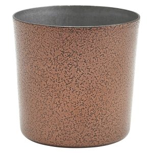 Stainless Steel Serving Cup 8.5 x 8.5cm Hammered Copper QTY:12