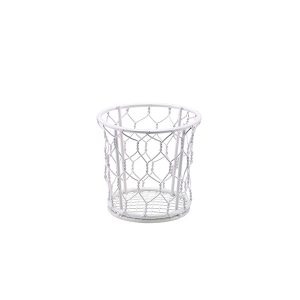 GenWare White Wire Basket 10cm Dia QTY:6