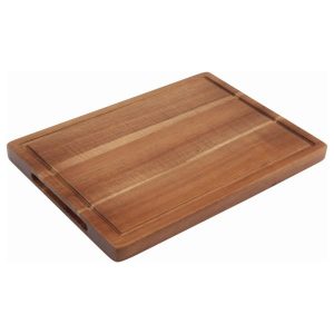 Genware Acacia Wood Serving Board 28 x 20 x 2cm QTY: 1