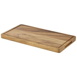Genware Acacia Wood Serving Board GN 1/3 QTY: 1