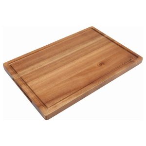 Genware Acacia Wood Serving Board 34 x 22 x 2cm QTY: 1