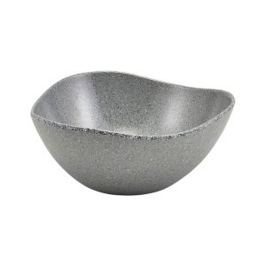 Grey Granite Melamine Triangular Buffet Bowl 25cm