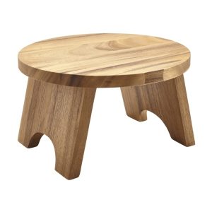 Acacia Wood Round Buffet Riser 30cm