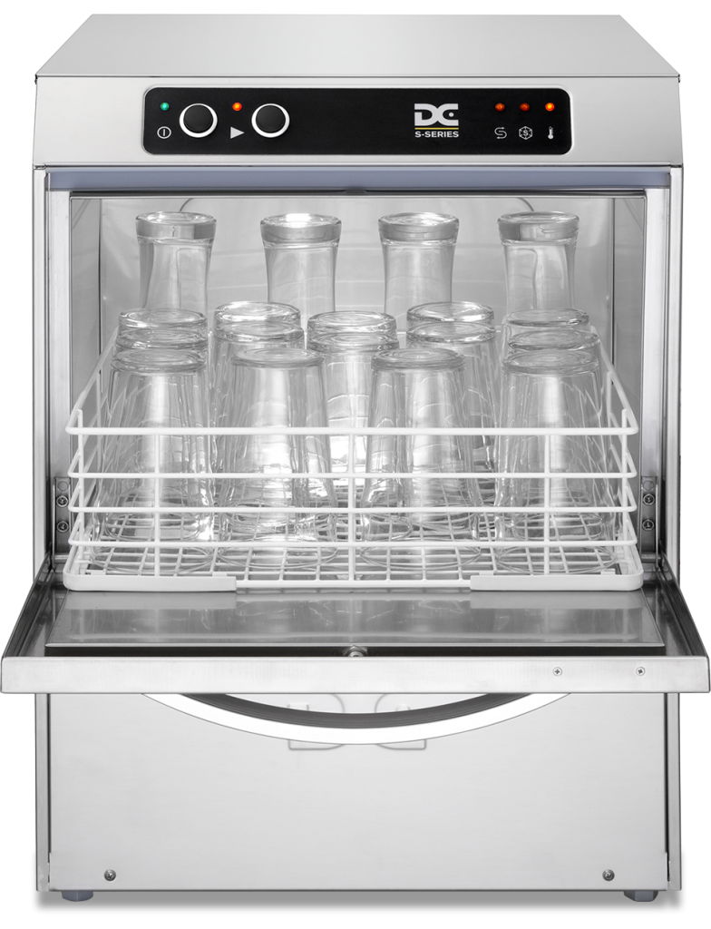 DC Standard Range SG40IS Glasswasher with Integral Softener  400mm Rack 18 Pint Capacity