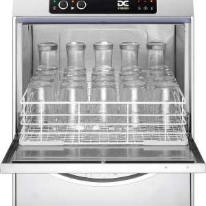DC Standard Range SG45ISD Glasswasher with Integral Softener and Drain Pump  450mm Rack 25 Pint Capacity