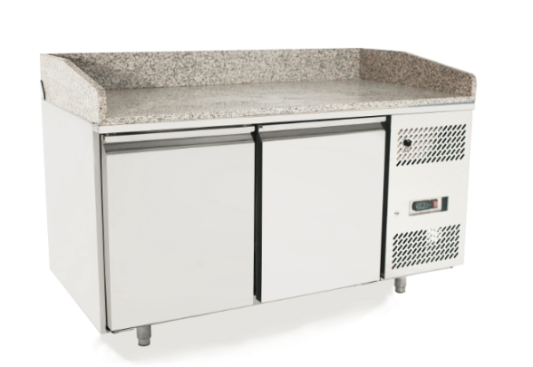 Atosa EPF3495GR 2 Door Granite Top Pizza Counter Fridge 485 Litres